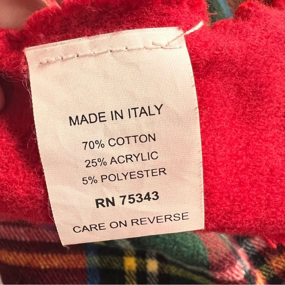 Nido Notte Italia Oversized Throw Blanket Made In Italy Cotton Blend 86”x86”.